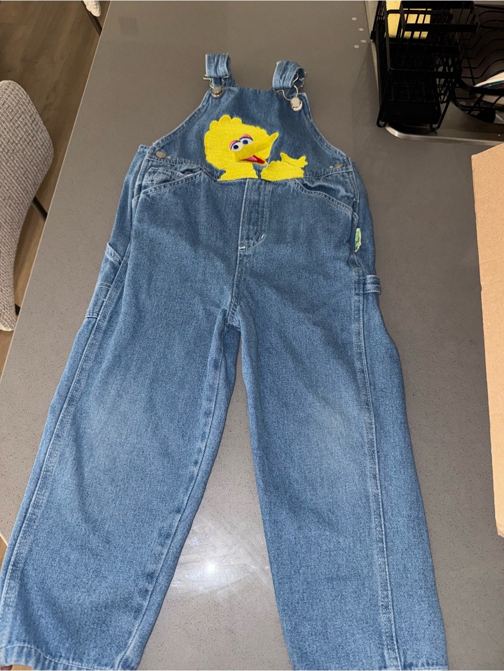 Vintage big bird Sesame Street overalls 4t